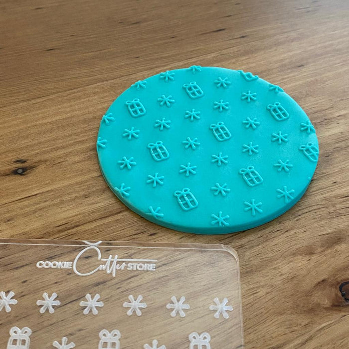 Gift Present Pattern for Christmas Deboss, Pop Stamp, Raised Effect Stamp, Cookie Cutter Store