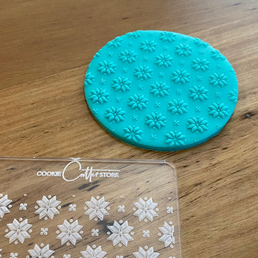Stars and Snowflakes Pattern for Christmas Deboss, Pop Stamp, Raised Effect Stamp, Cookie Cutter Store