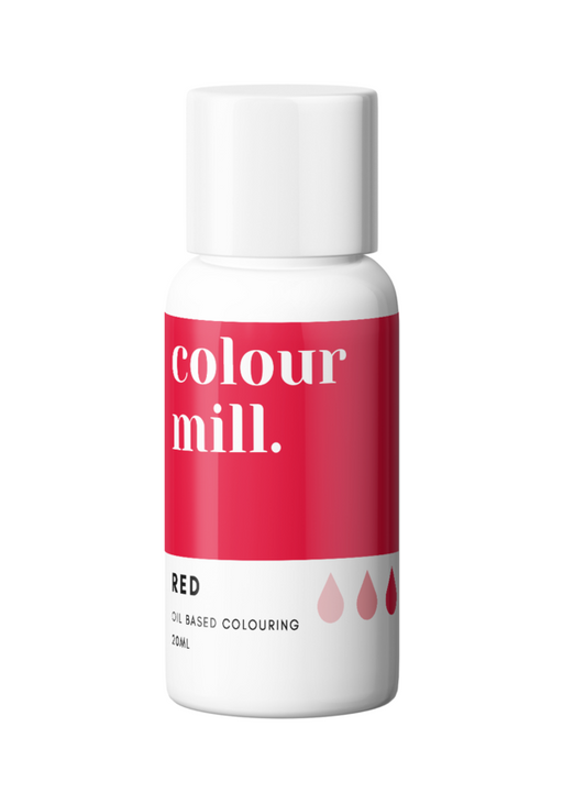 Colour Mill Oil Based Colour for Cookie, Fondant, Royal Icing Colouring, Red Colour, Cookie Cutter Store