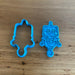 Robot style 2 Cookie Cutter and Emboss Stamp, cookie cutter store