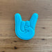 Rock On Hand Sign Cookie Cutter and Optional Stamp