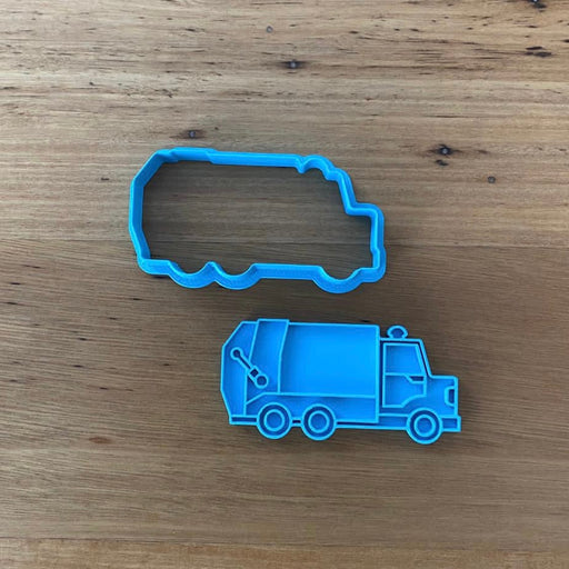 Rubbish Truck Cookie Cutter & optional Stamp