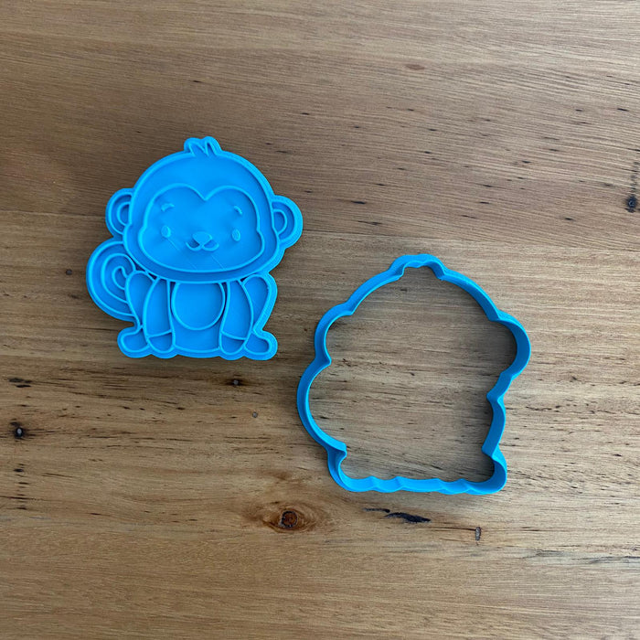 Monkey Cookie Cutter and Stamp, Cookie Cutter Store