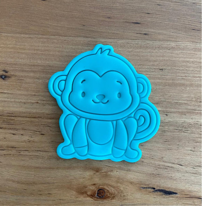 Monkey Cookie Cutter and Stamp, Cookie Cutter Store