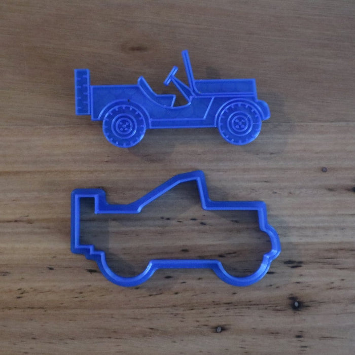 Safari Jeep Cookie Cutter and Optional Fondant Stamp