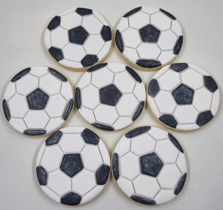 Soccer Ball Cookie Cutter and Stamp Set