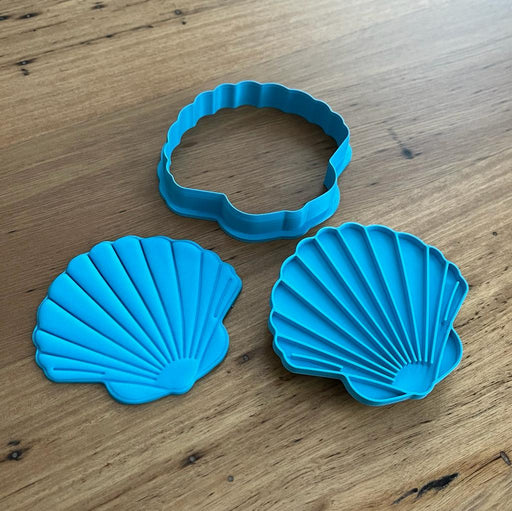 Clam Sea Shell Cookie Cutter & Stamp, Cookie Cutter Store