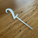 Number 2, cake topper in silver, cookie cutter store