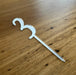 Number 3, cake topper in silver, cookie cutter store