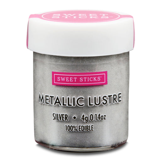 Sweet Sticks Metallic Lustre, Decorative Paint, Baking Cakes and Cookies, Silver, Cookie Cutter Store
