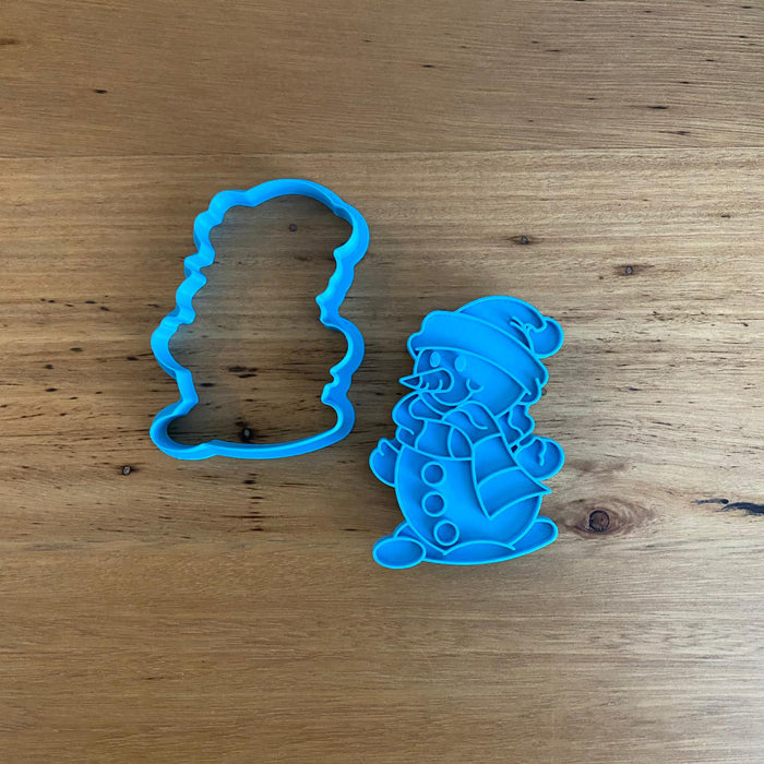 Snowman cookie cutter and stamp, cookie cutter store