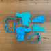 Space Boy with space ship rocket Cookie Cutter and Optional Stamp, cookie cutter store