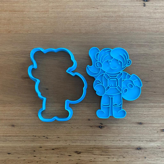 Space Girl Cookie Cutter and Optional Stamp, cookie cutter store