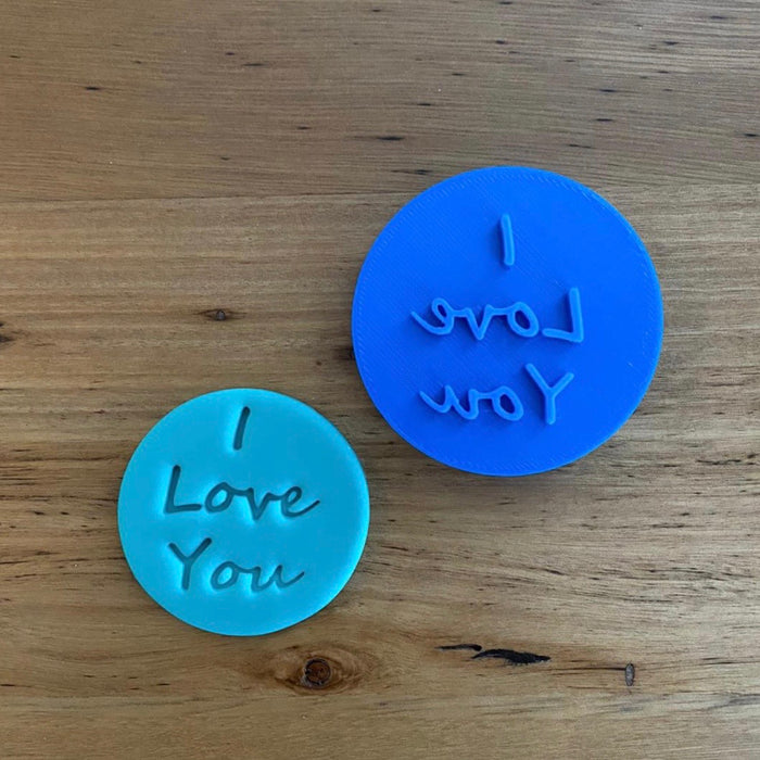 I Love You Emboss Stamp suits 70mm cookies. Perfect for any occasion for your loved one!