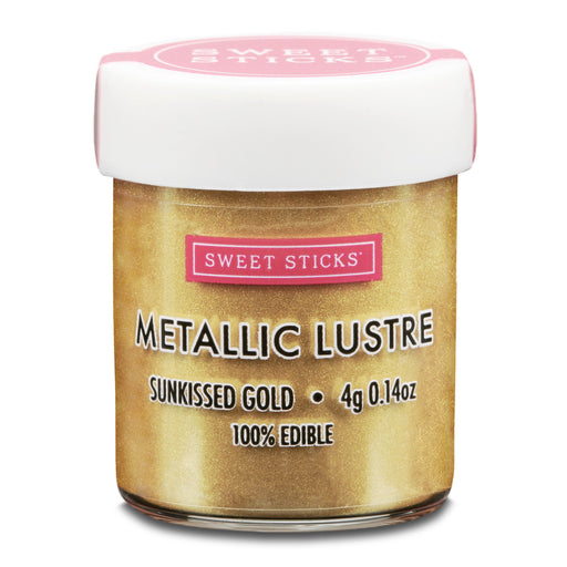 Sweet Sticks Metallic Lustre, Decorative Paint, Baking Cakes and Cookies, Sunkissed Gold, Cookie Cutter Store