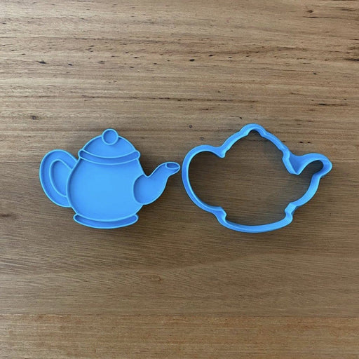 Tea Pot Cookie Cutter and Optional Stamp measures approx. 63mm tall by 90mm wide  Be sure to see our tea cup and takeaway coffee cup and other Home items by searching "Home" in the search bar.