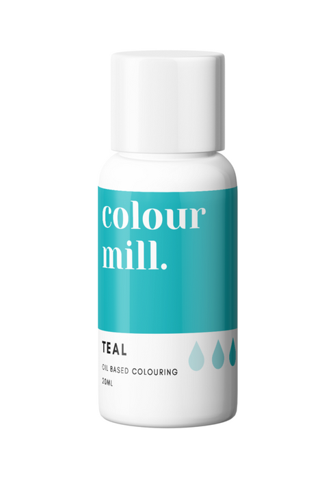 Colour Mill Oil Based Colour for Cookie, Fondant, Royal Icing Colouring, Teal Colour, Cookie Cutter Store
