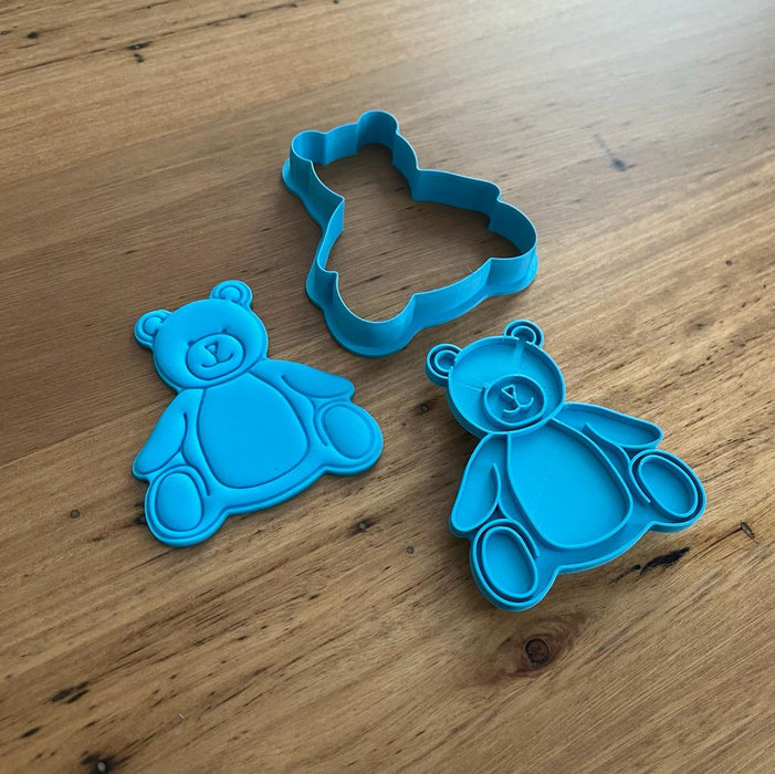 Teddy Bear Cutter with Emboss Stamp, cookie cutter store