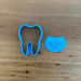 Tooth Cookie Cutter with Face Emboss Stamp