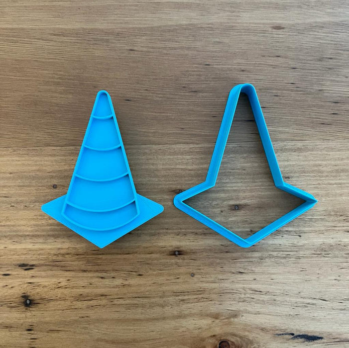 Traffic Cone Cookie Cutter & Emboss Stamp, Cookie Cutter Store