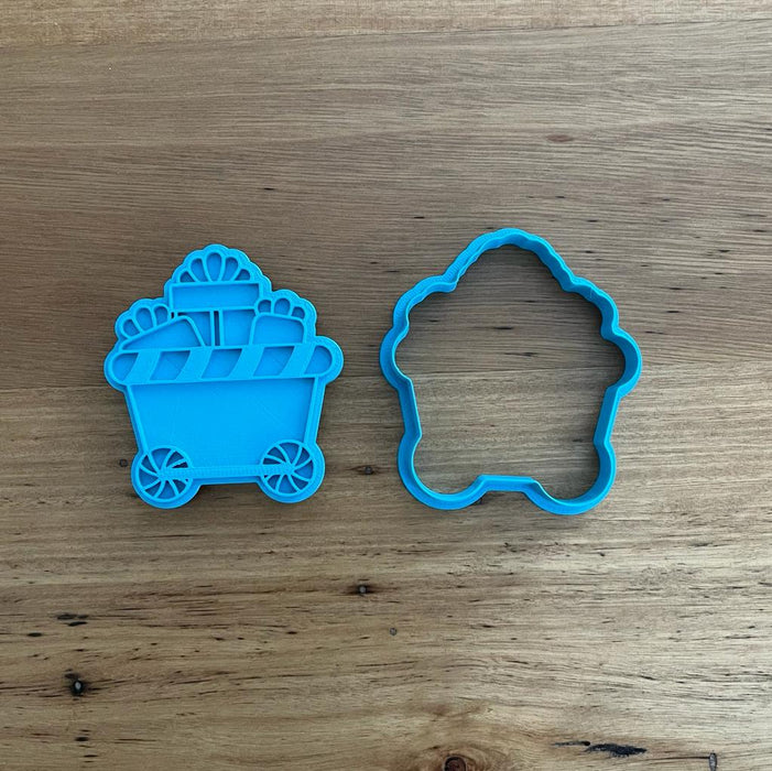 Christmas Train Carriage with Presents part 2 of 6 Cookie Cutter & Stamp, cookie cutter store