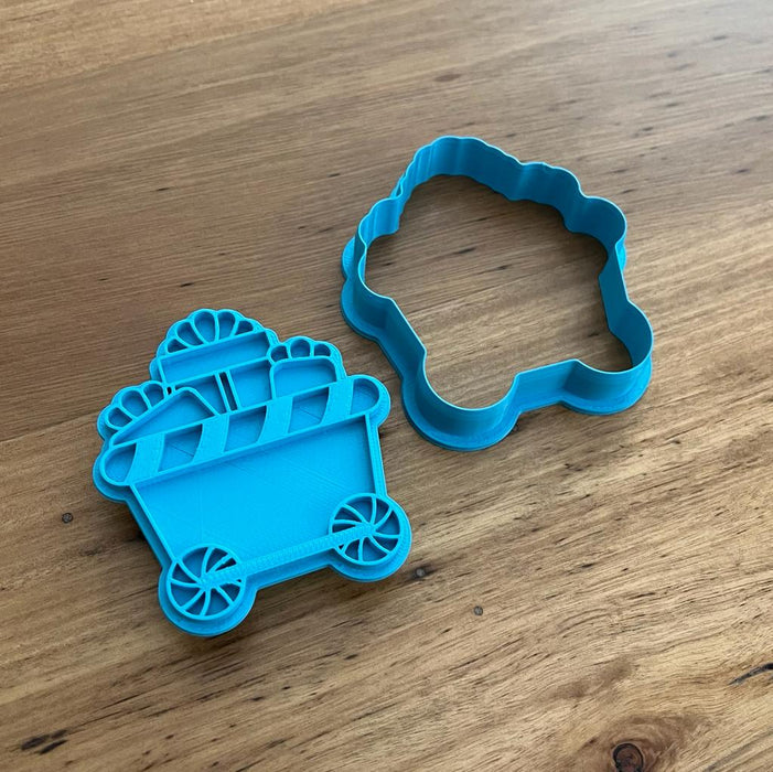 Christmas Train Carriage with Presents part 2 of 6 Cookie Cutter & Stamp, cookie cutter store