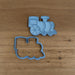 Train Cookie Cutter and optional Stamp measures approx. 65mm tall by 90mm wide.