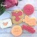 "I Love You Beary Much" Emboss Stamp suits cookies