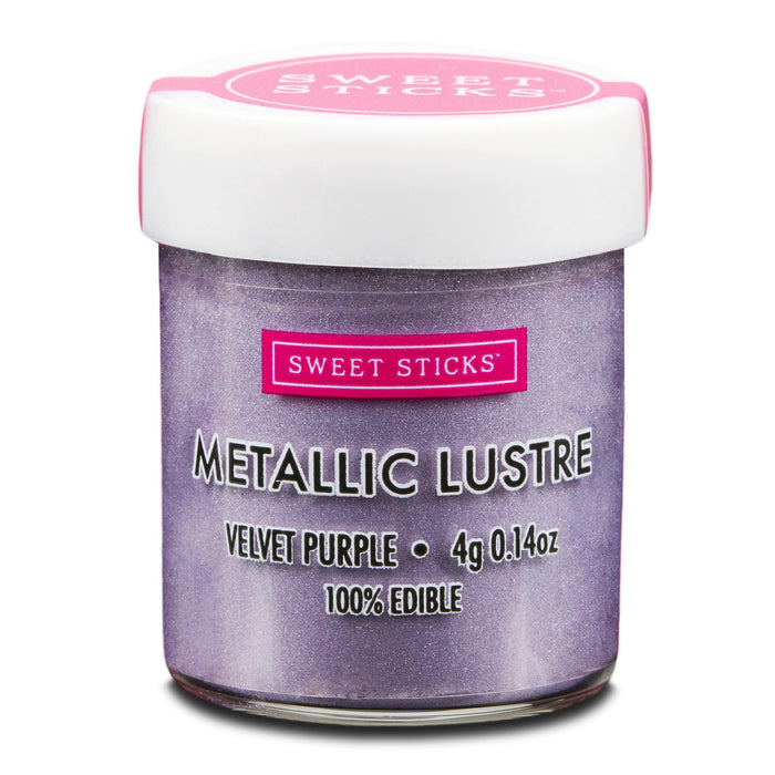 Sweet Sticks Metallic Lustre, Decorative Paint, Baking Cakes and Cookies, Velvet Purple, Cookie Cutter Store