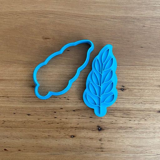 Wattle Leaf Cookie Cutter & Emboss Stamp