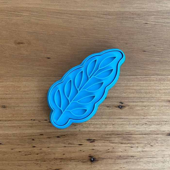 Wattle Leaf Cookie Cutter & Emboss Stamp