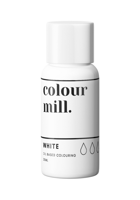 Colour Mill Oil Based Colour for Cookie, Fondant, Royal Icing Colouring, White Colour, Cookie Cutter Store