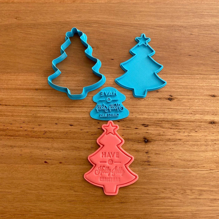 Christmas Tree Style #1 Cookie Cutter & Stamp