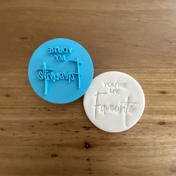 "Your My Favourite" Cookie Emboss Stamp