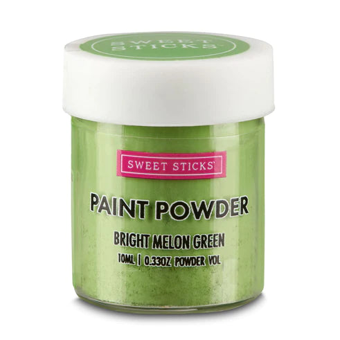 Sweet Sticks Paint Powder - Bright Melon Green, Decorative Paint, Baking Cakes and Cookies, available at Cookie Cutter Store