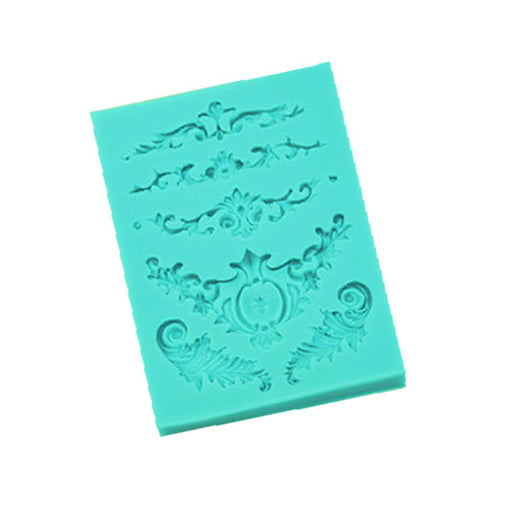 Silicone Mould Flourish Leaf, Cookie Cutter Store