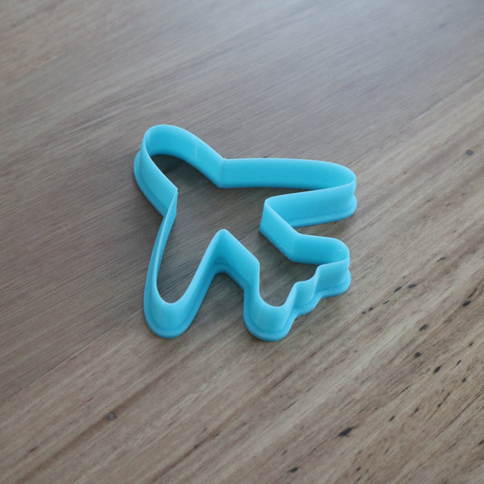 Airplane Cookie Cutter Style #2 is available in 2 sizes, measurements are below:  1) approx. 80mm tall by 90mm wide  2) approx. 100mm tall by 100mm wide  Excellent robust Quality with a neat cutting edge. We target next day delivery. Custom designs are possible if you want a different size, or design. Just send an enquiry, or see our custom cookie cutter product, found under the "Custom Items" menu.
