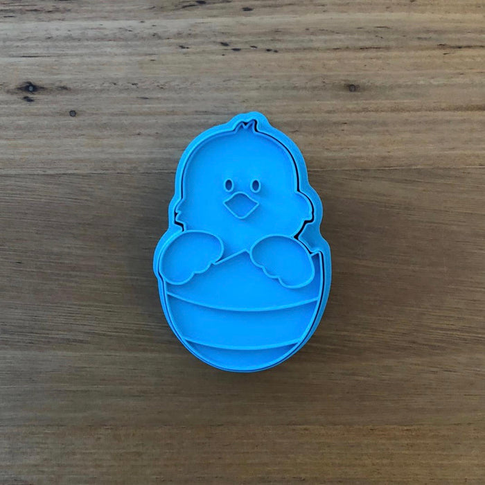 Easter Chick in Egg Cutter and emboss Stamp - Style #2