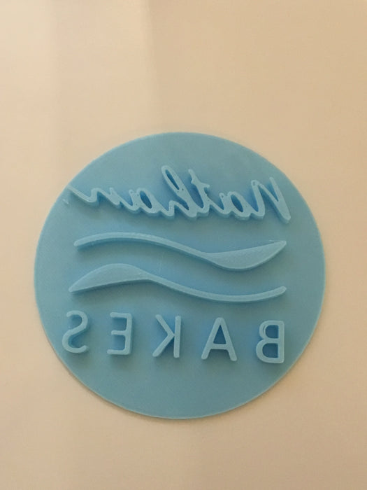 Custom designed Cookie or Fondant Stamp Logo, cookie cutter store