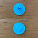 Our mini heart cookie stamp measures 7mm, 1/4” tall and is perfect to customise all of your special occasion cookies without needing to buy a custom stamp.  There are 2 styles to choose, the outline or the solid design.