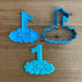 Number in Cloud Cutter & Emboss Stamp with the name of your choice*  Write in the notes when ordering the number between 1-9 and the name required and we’ll supply a cutter and stamp.   Each number and cloud measures 80mm tall.  *Please ask us before ordering if the name you want will fit in the cloud using the font shown in our images.