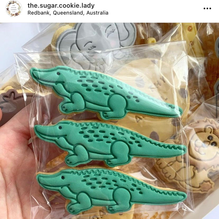 Crocodile Style #2 Cookie Cutter & Emboss