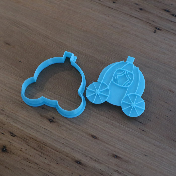 Cinderella Carriage Cookie Cutter and optional Stamp