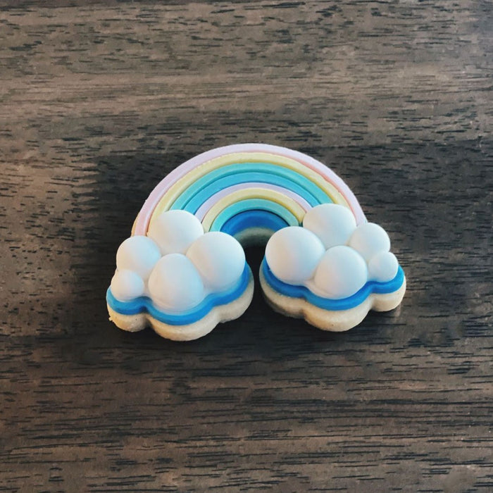 Rainbow with Clouds Cookie Cutter & Emboss Stamp