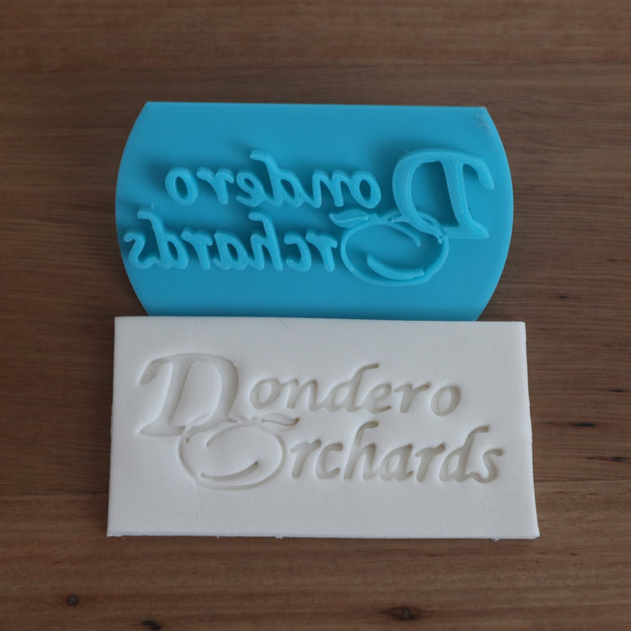 business name custom stamp emboss, , cookie cutter store