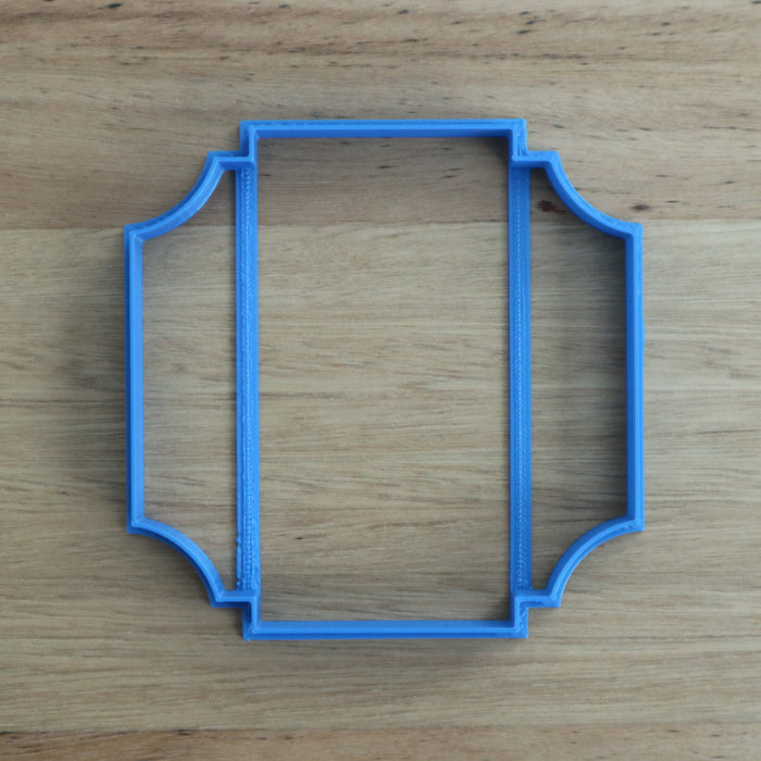Plaque frame style #3 (Square) cookie cutter measures approx. 100mm tall by 100mm wide.   Don’t miss our other plaques, frames and shape cookie cutters  - just type in Frames or Shapes into our search bar.