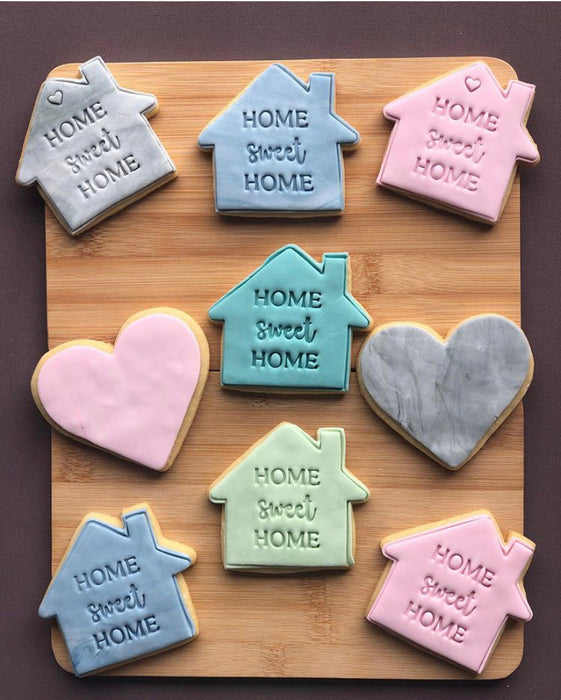 "Home Sweet Home" House Cookie Cutter & Stamp