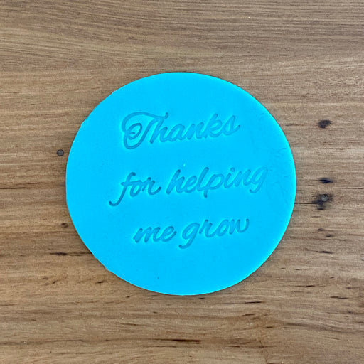 Thanks For Helping Me Grow cookie cutter stamp, cookie cutter store