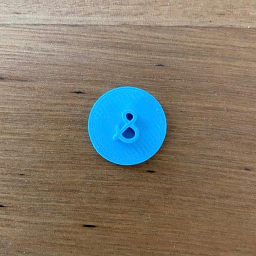 Our mini & sign cookie stamp measures 7mm, 1/4” tall and is perfect to customise all of your special occasion cookies without needing to buy a custom stamp.