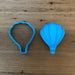 Hot Air Balloon Cookie Cutter & Optional Stamp measures approx. 100mm tall by 78mm wide.   Why not match it with our cloud and customise with personalised message? Just ask how.